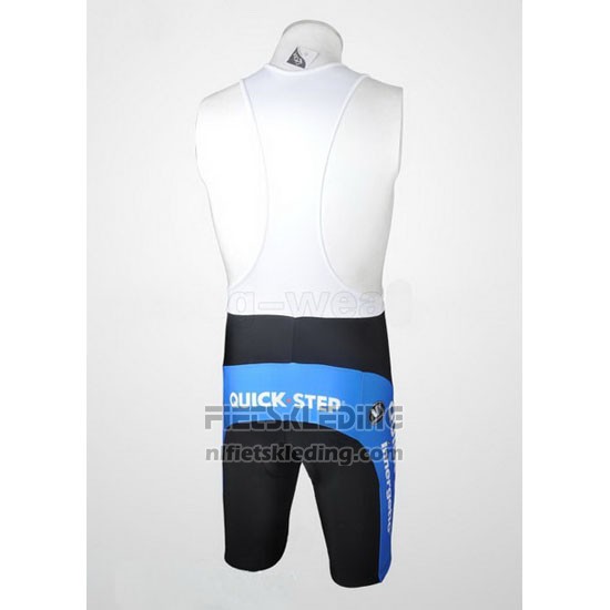 2010 Fietskleding Quick Step Floor Azuur Korte Mouwen en Koersbroek